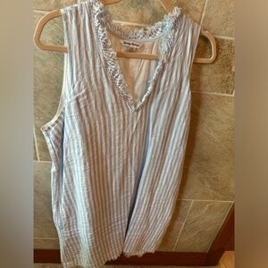 Tommy Bahama blue/white striped shirt dress